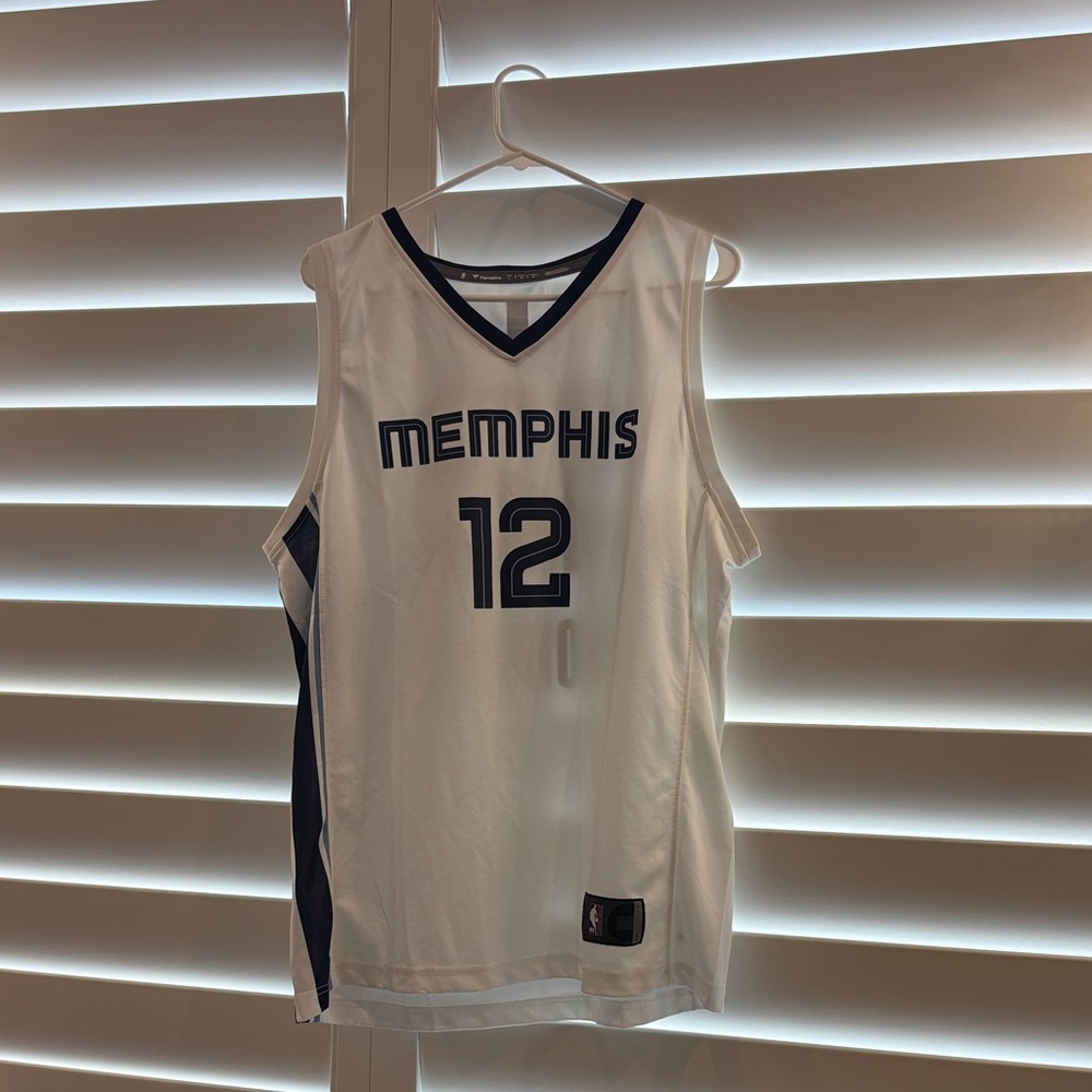 White Memphis Ja Morant  Basketball Jersey